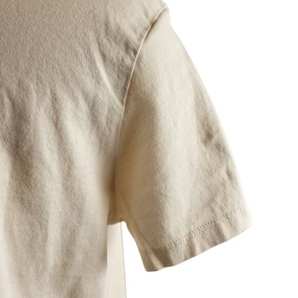 ZARA Basic Small Off-White Short Sleeve T-Shirt Orange Black Gold Female Picture - Picture 7 of 9